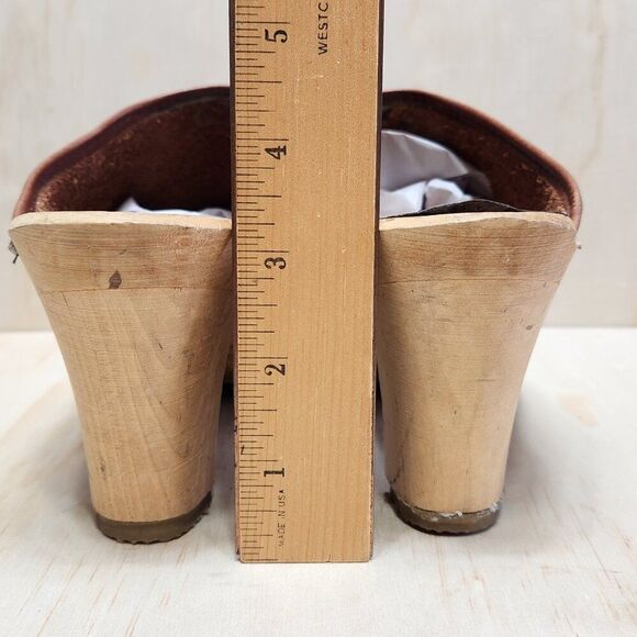 Anatomisk Sweden Leather Cognac Slip In Clog Women's Size EU 36 US 5.5 - Picture 4 of 12